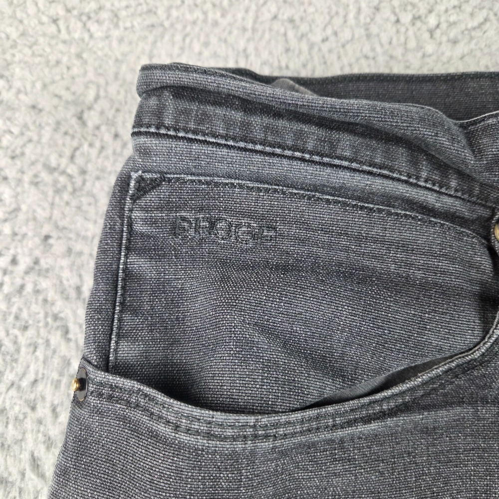 Proof Huckberry Jeans Mens 33x32 Black Denim Mid Rise Straight Leg Grunge - Picture 3 of 16